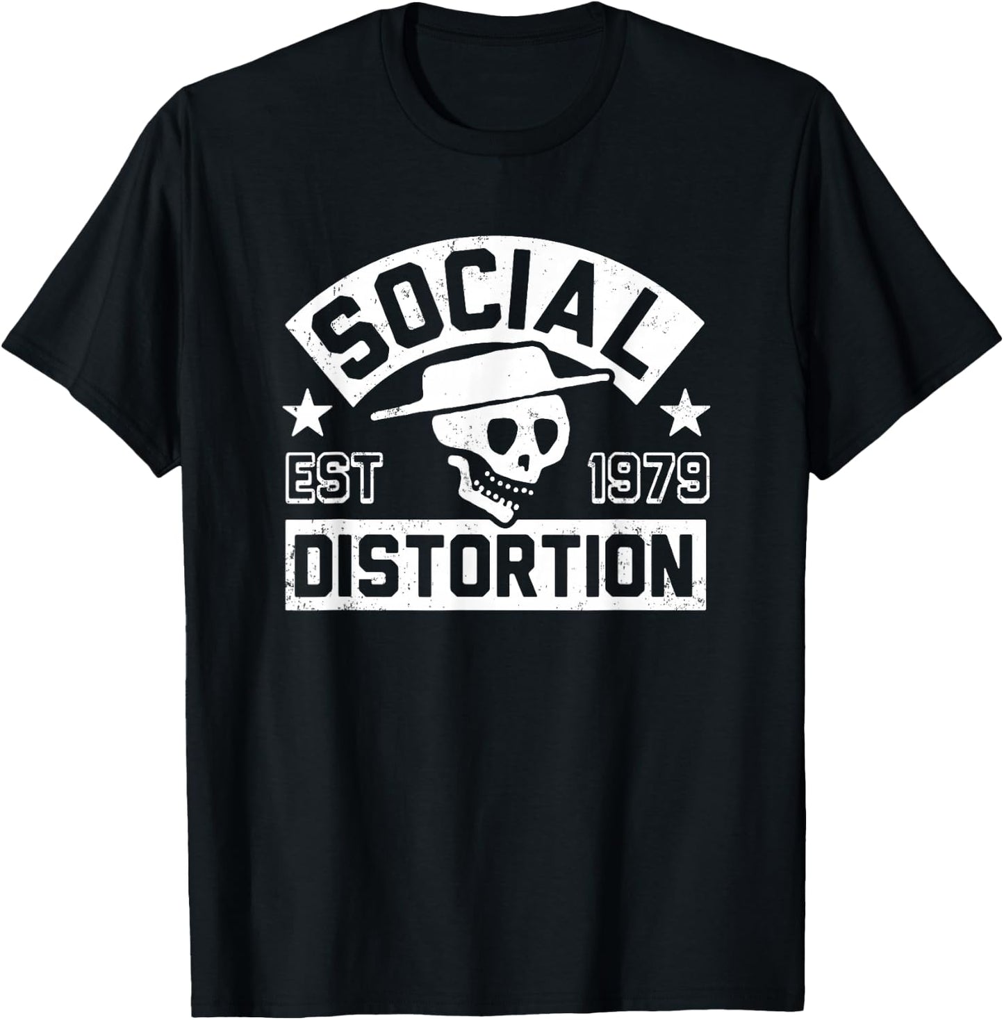 Offizielle Social Distortion , Erwachsene, Punk-Rock-Fans, Klassisch, Kurzarm, , Schwarz, S T-Shirt - T-Shirt | Black