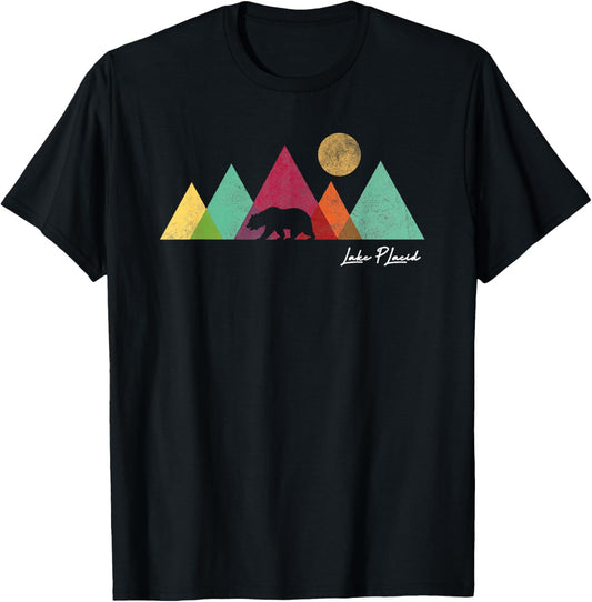 Vintage Lake Placid New York Mountain Souvenir T-Shirt - T-Shirt | Black