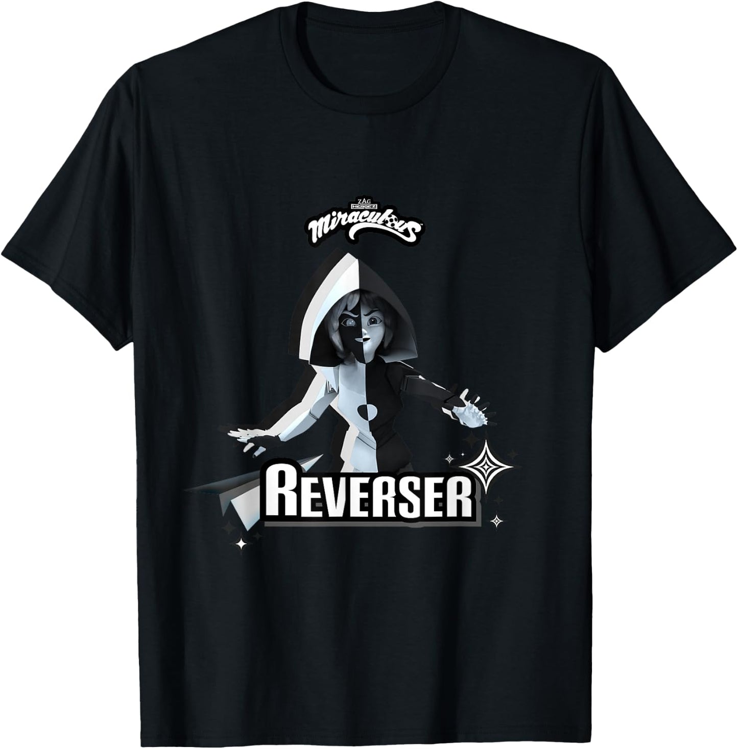 Miraculous Ladybug Villains Collection Reverser T-Shirt - T-Shirt | Black