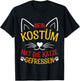 with German Text "Mein Kostüm Hat Die Katze Gefresen", black T-Shirt - T-Shirt | Black