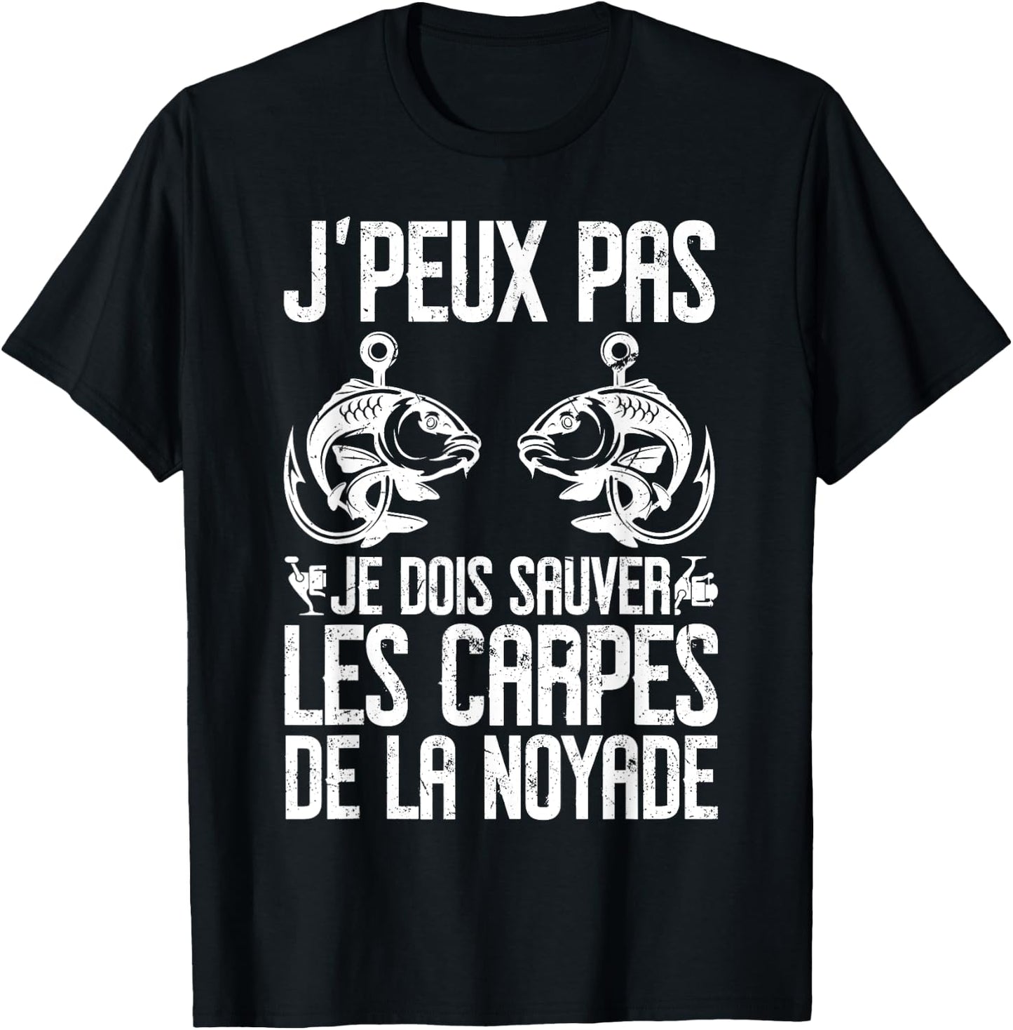 Carp Carpist Humour | Carp Fisherman | Fish , Black, S T-Shirt - T-Shirt | Black