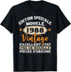 Original Gift Vintage 1988 Birthday Party 36 Years Man , Black, S T-Shirt - T-Shirt | Black