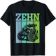 Children's Birthday 10 Years 10th Birthday Tractor , black T-Shirt - T-Shirt | Black