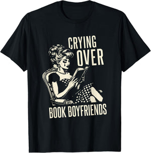 Book Lover Shirt Retro Funny Reading Smutty Books Romantasy T-Shirt - T-Shirt | Black