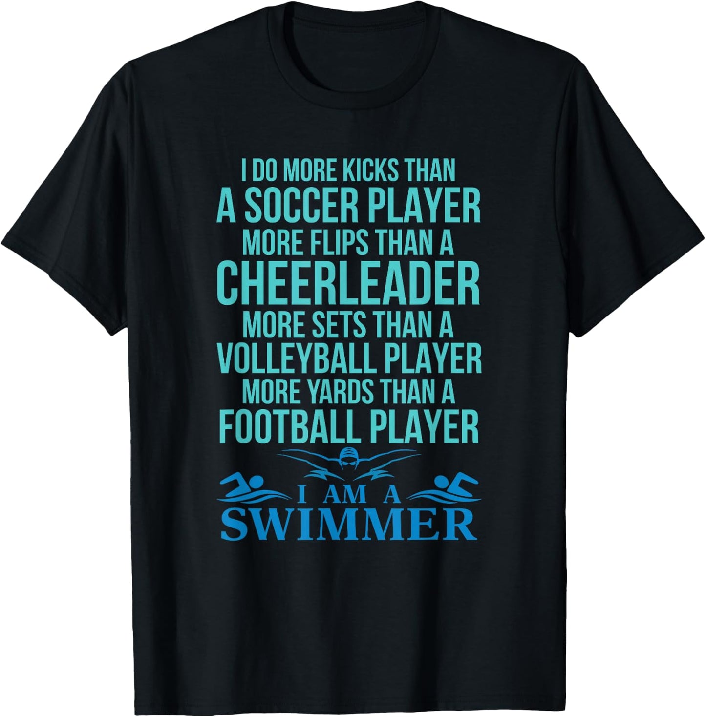 I'm A Swimmer Gift Sports Lover T-Shirt - T-Shirt | Black