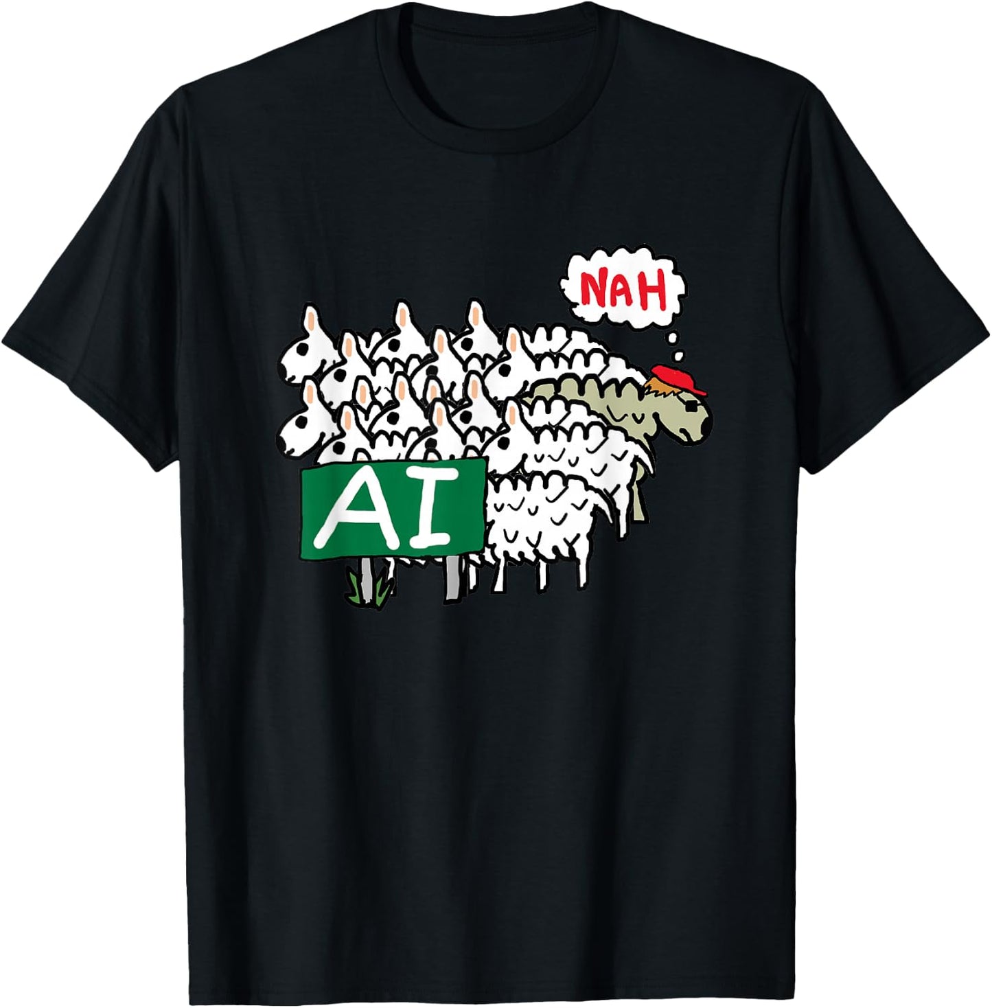 Anti AI T-Shirt - T-Shirt | Black