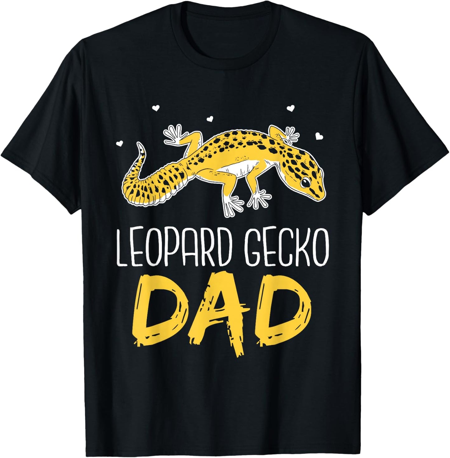 Leopard Gecko Dad Lizards Lizard Reptile Leopard Gecko T-Shirt - T-Shirt | Black