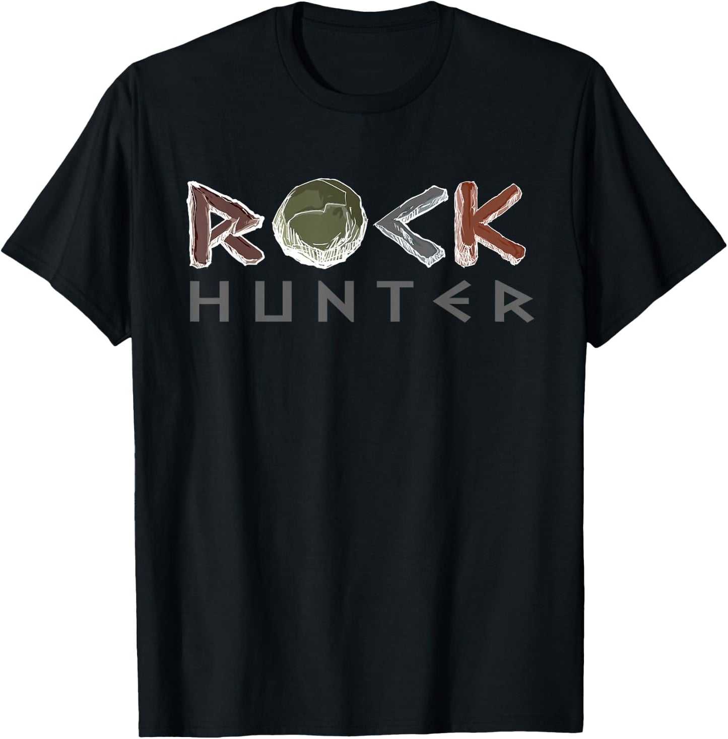 Rock Hunter Funny Rockhounding Petrology Geology Geode Lover T-Shirt - T-Shirt | Black
