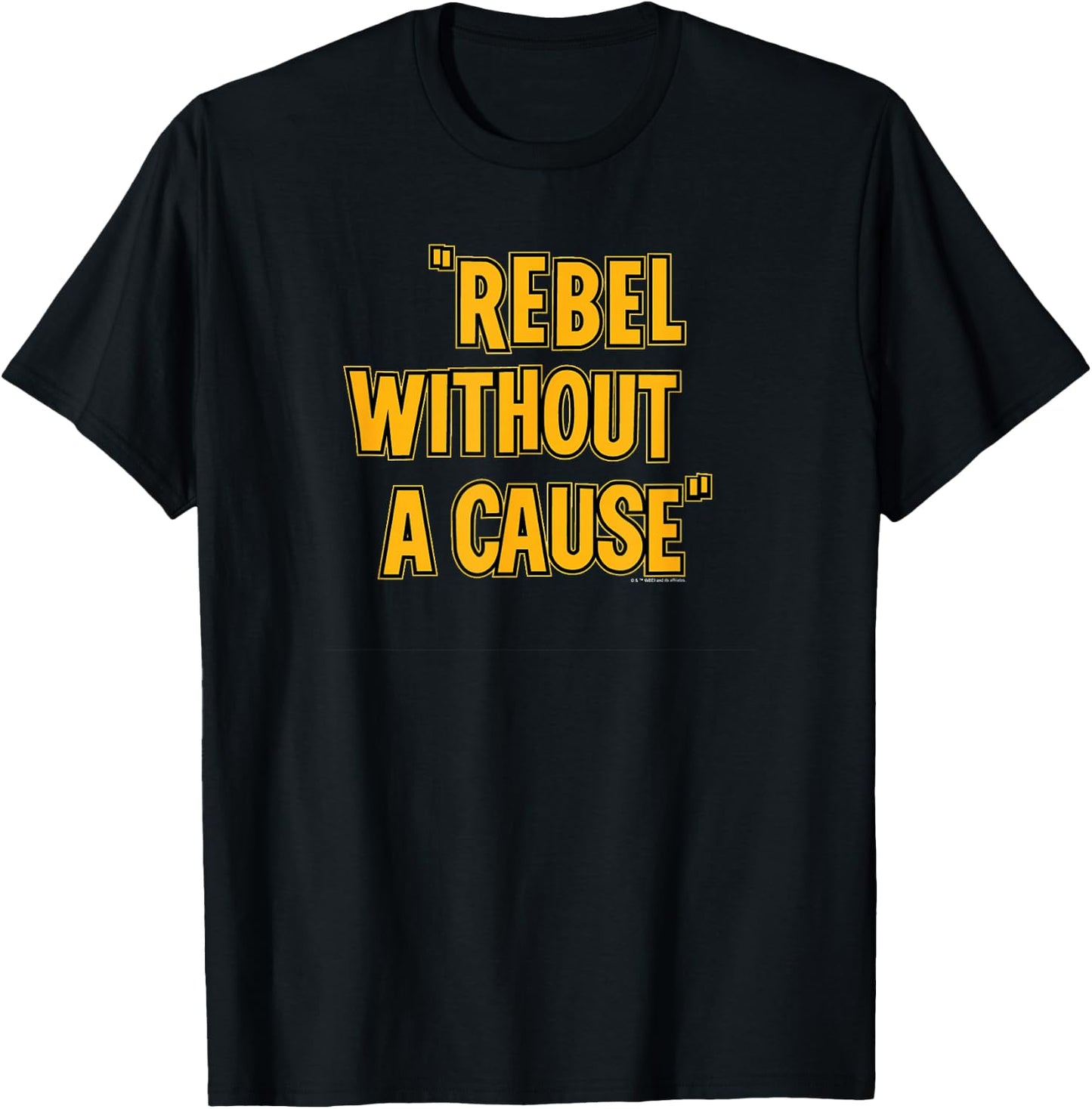 WB100 Rebel Without A Cause Classic Movie Logo T-Shirt - T-Shirt | Black