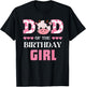 Dad of The Birthday Girl Cow Farm Theme Daddy Papa Matching T-Shirt - T-Shirt | Black