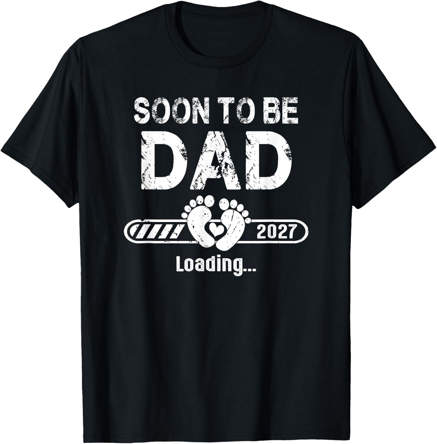 Soon to be Dad est. 2027 New Daddy Fathers Day T-Shirt - T-Shirt | Black