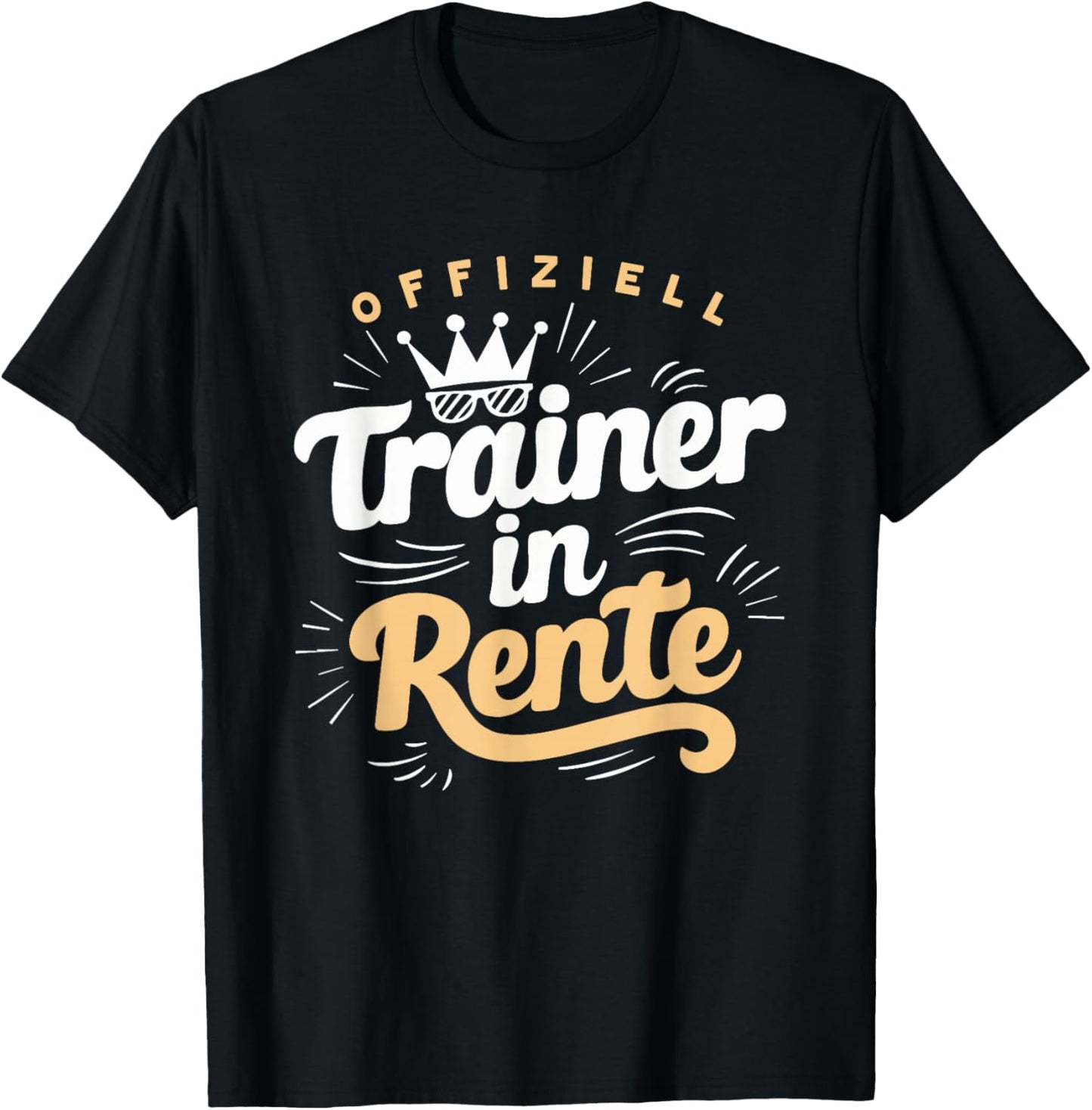 Trainer in Rente - Abschied Ruhestand Lustig Fitness T-Shirt - T-Shirt | Black
