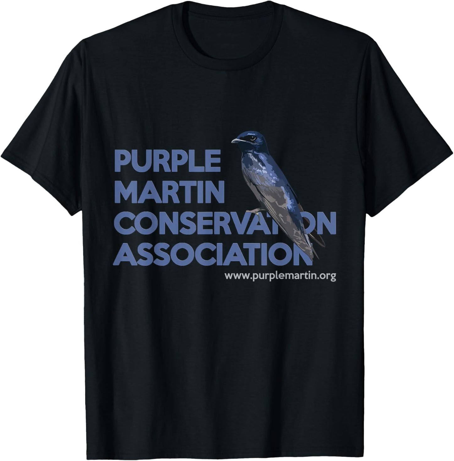PMCA Purple Martin Perching T-Shirt - T-Shirt | Black