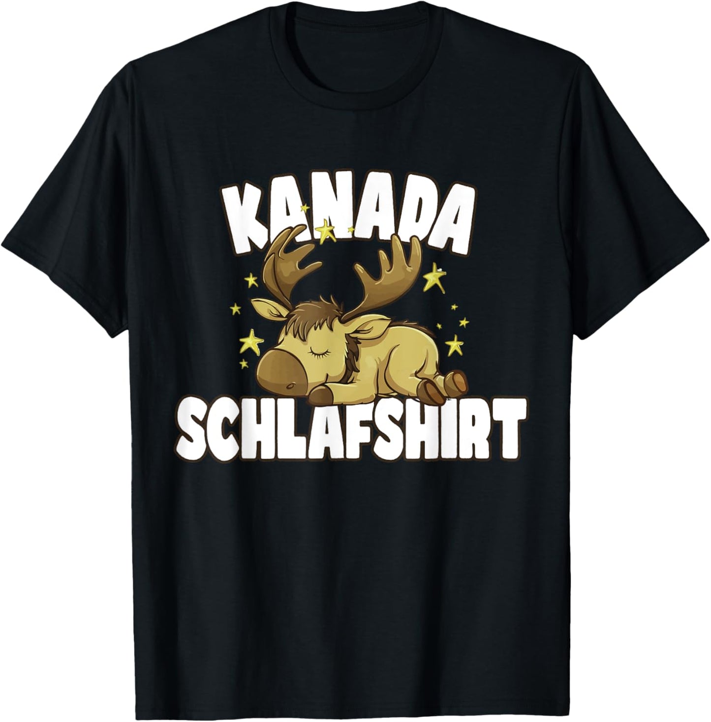 Funny Canada Sleep T-Shirt - T-Shirt | Black