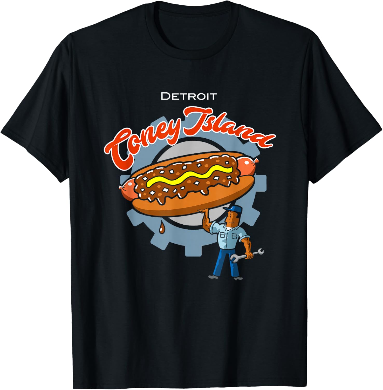 Detroit Pride Coney Island Hot Dog Women T-Shirt - T-Shirt | Black