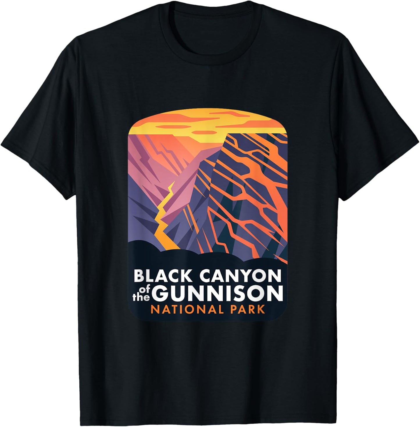 Black Canyon of the Gunnison National Park T-Shirt - T-Shirt | Black