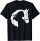 Retro Horse Young Woman With Horse Love Horse Silhouette T-Shirt - T-Shirt | Black
