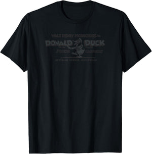 Disney Mickey And Friends Donald Duck Sound Cartoons Logo T-Shirt - T-Shirt | Black