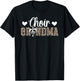 Choir Grandma Of A Choir Member Leopard Choir Grandmother T-Shirt - T-Shirt | Black