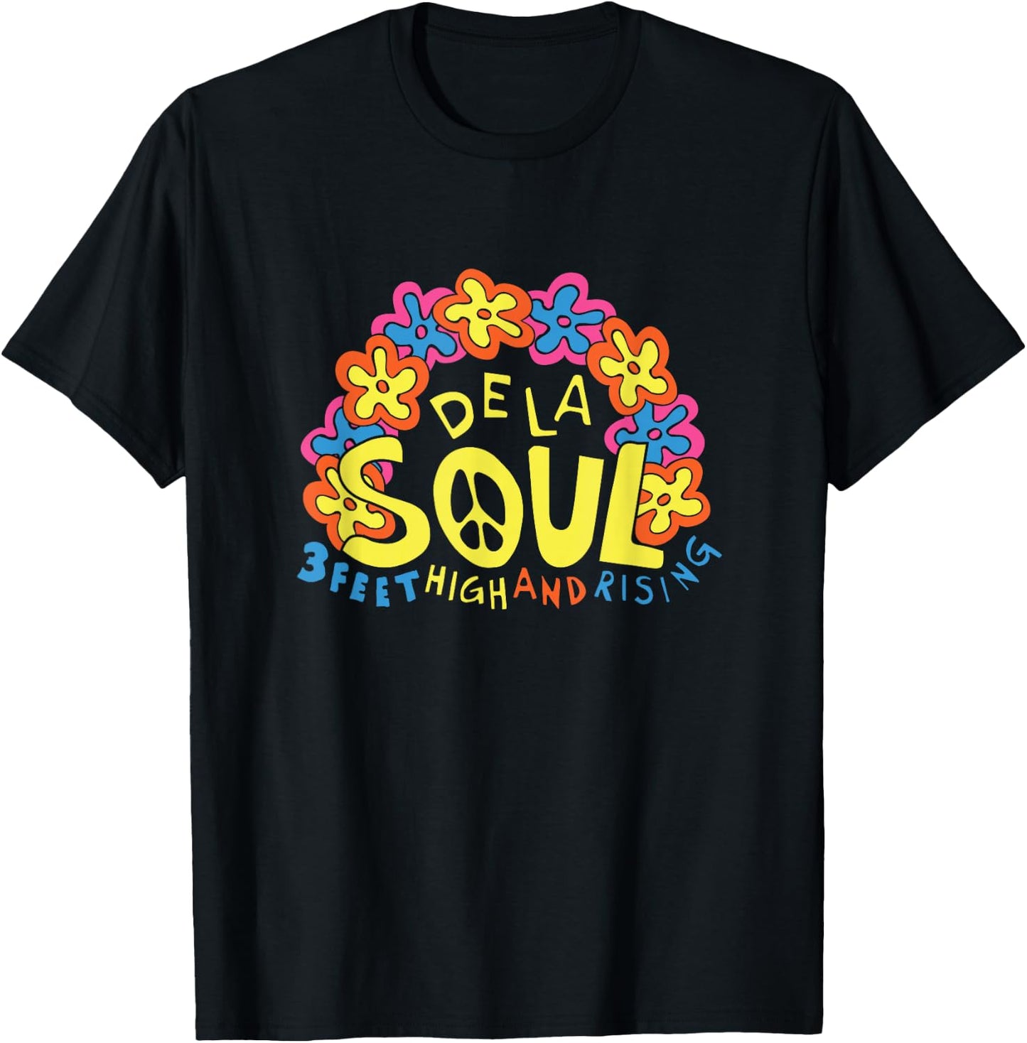 Offizielle De La Soul 90 cm hoch und steigend T-Shirt - T-Shirt | Black