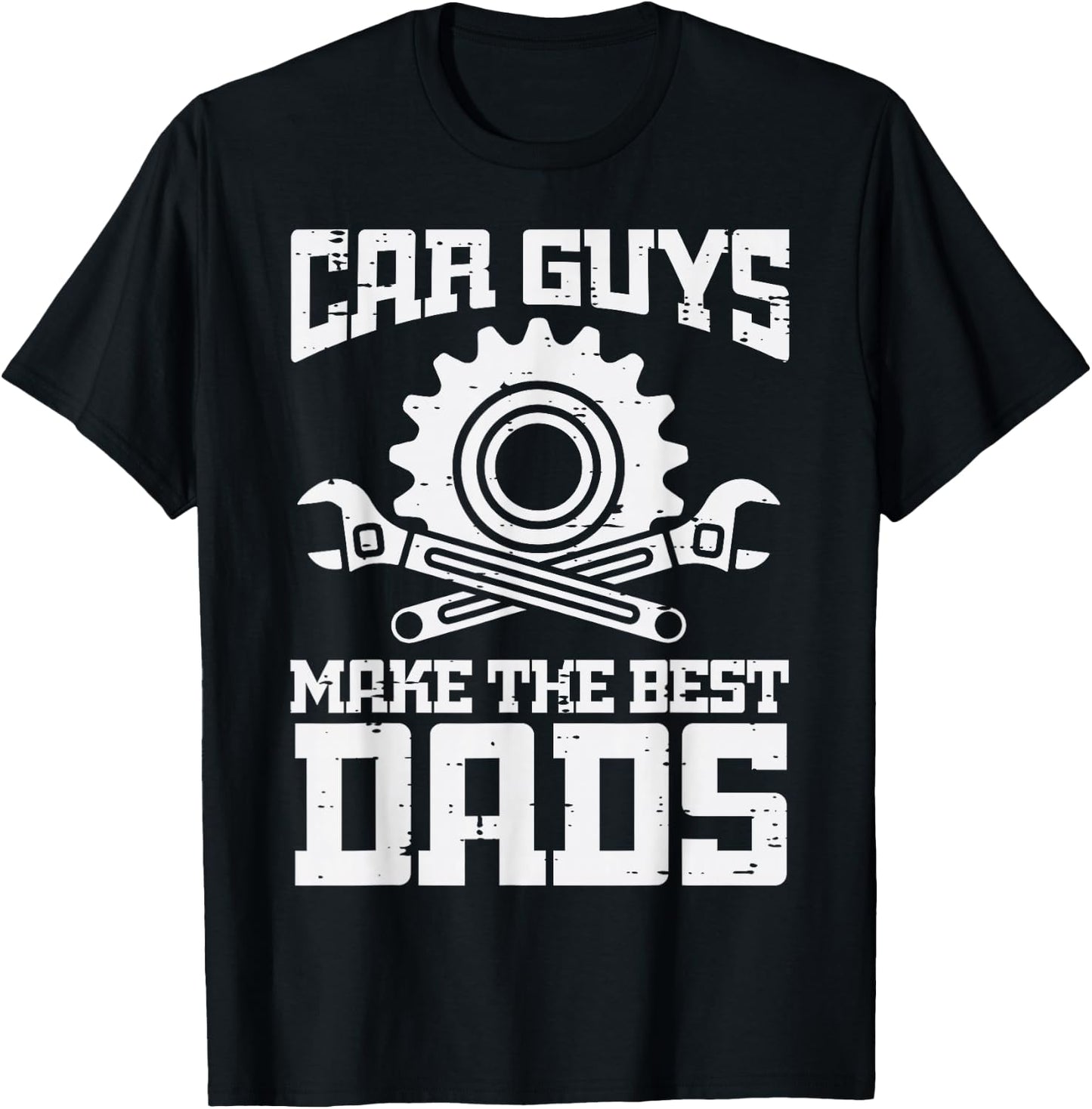 Fathers Day Car Guys Make Best Dads Mechanic Dad Daddy Papa T-Shirt - T-Shirt | Black