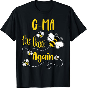 Coming G-MA Again To Bee Pregnancy Announcement Mother's Day T-Shirt - T-Shirt | Black