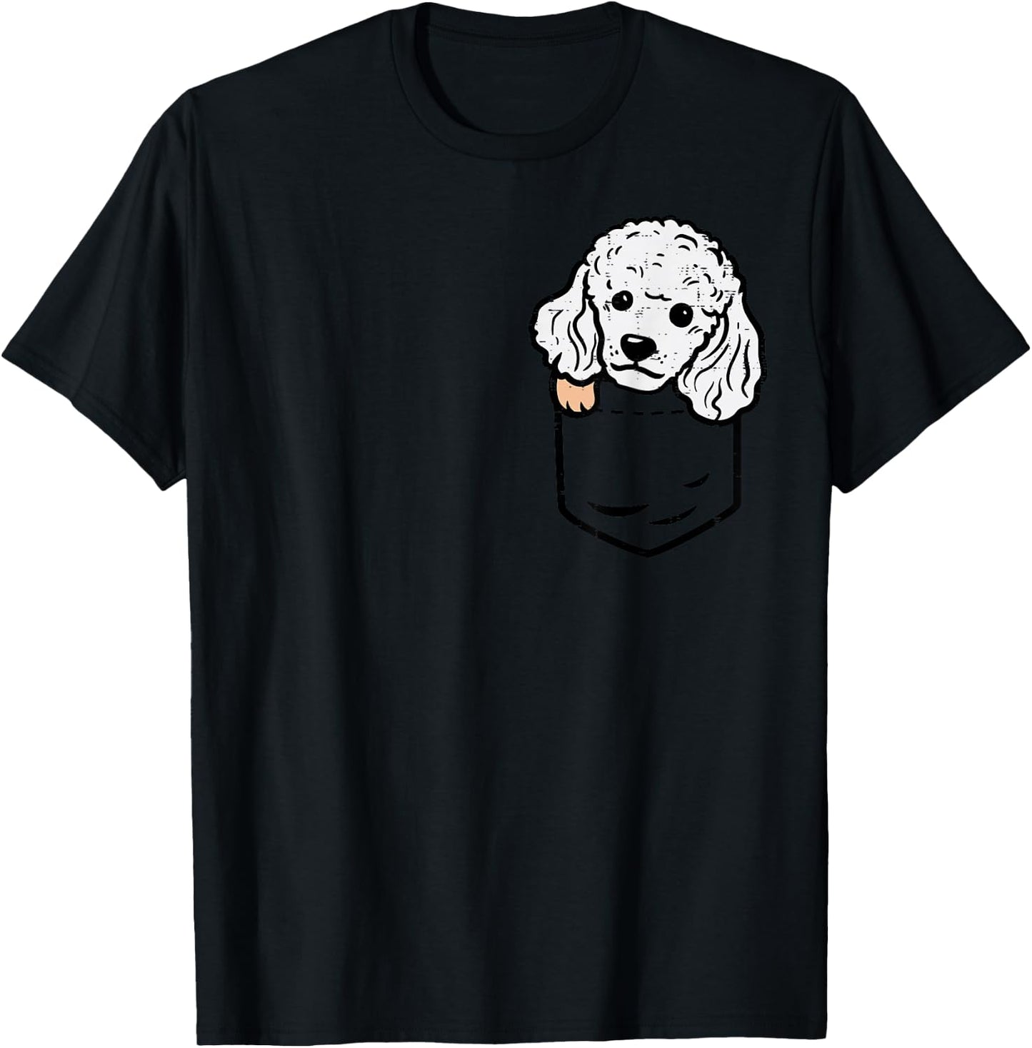Pocket Mini Toy Poodle Cute Animal Pet Dog Lover Owner Gift T-Shirt - T-Shirt | Black