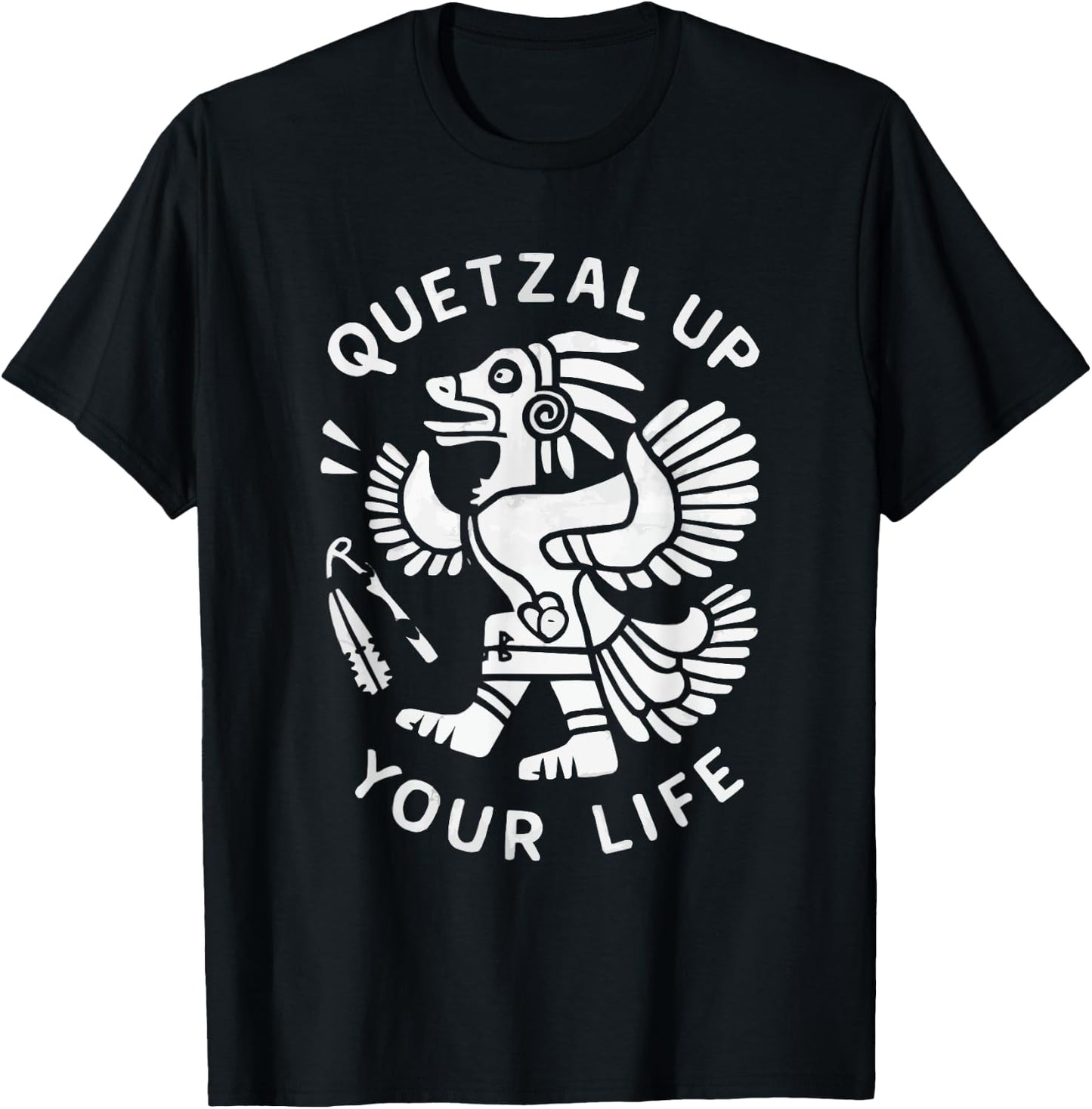 Aztec God Aztec Culture Mayan Indigenous Quetzalcoatl T-Shirt - T-Shirt | Black
