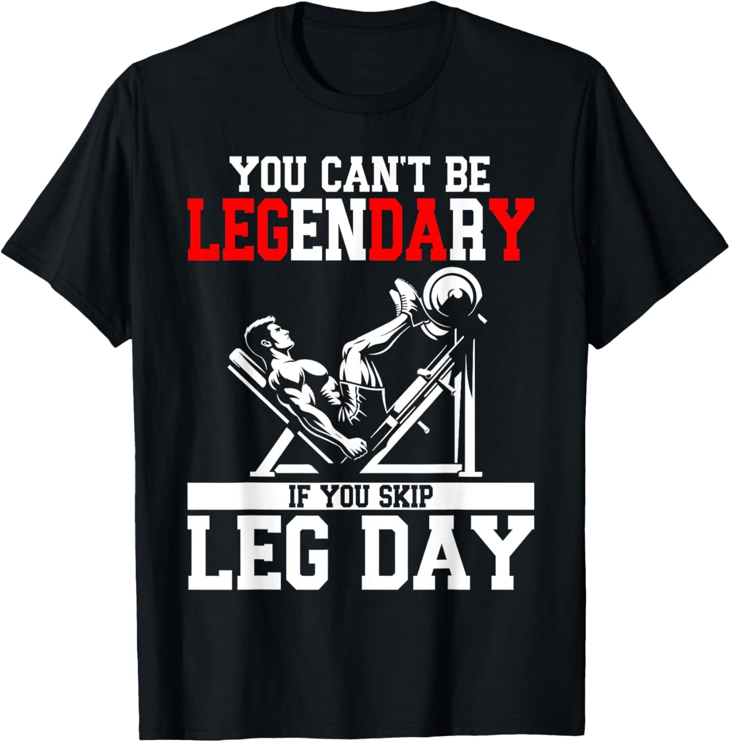 Leg day T-Shirt - T-Shirt | Black