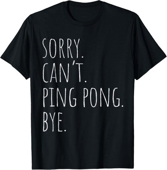 Funny Ping Pong Paddle Ball Master Player T-Shirt - T-Shirt | Black