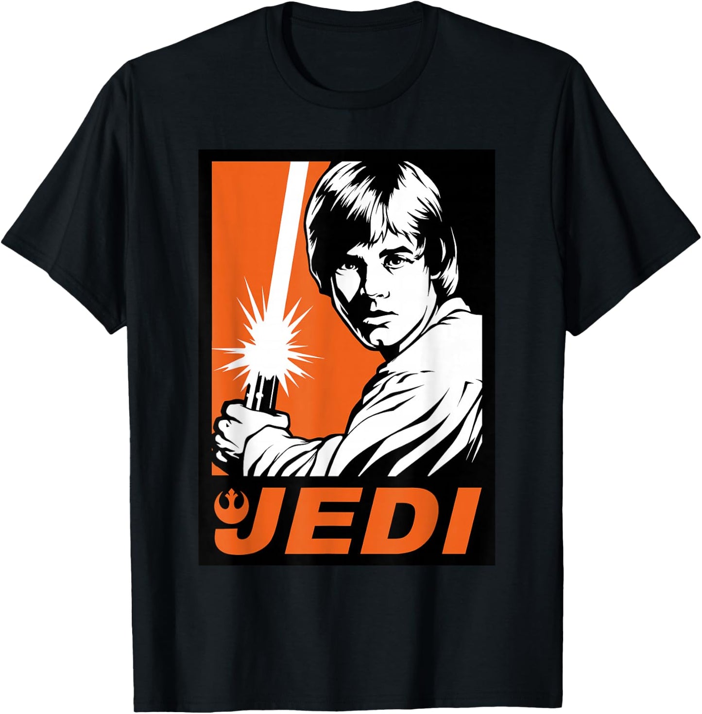Star Wars Luke Skywalker Rebel Jedi T-Shirt - T-Shirt | Black