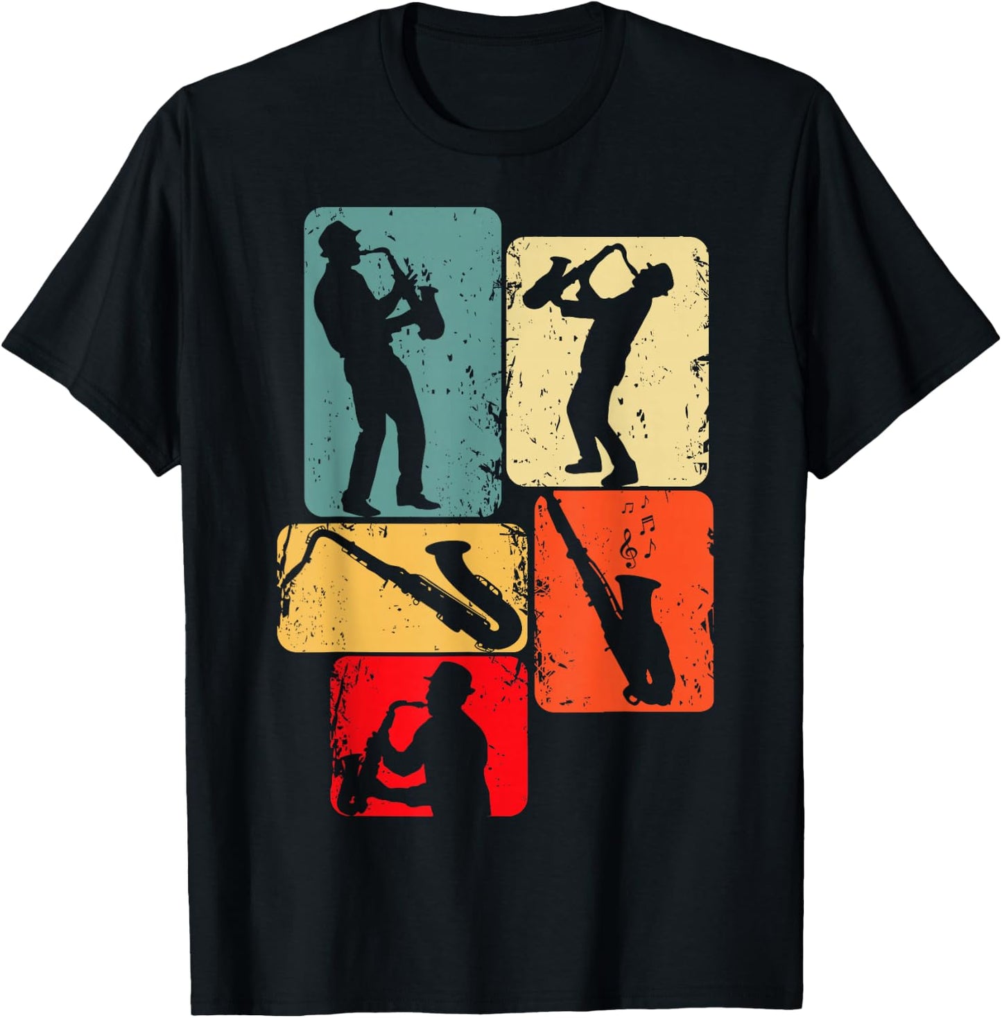Saxophone Saxophone Man Child , Black T-Shirt - T-Shirt | Black