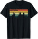 Amsterdam Vintage Skyline Retro City Holland , black, s T-Shirt - T-Shirt | Black