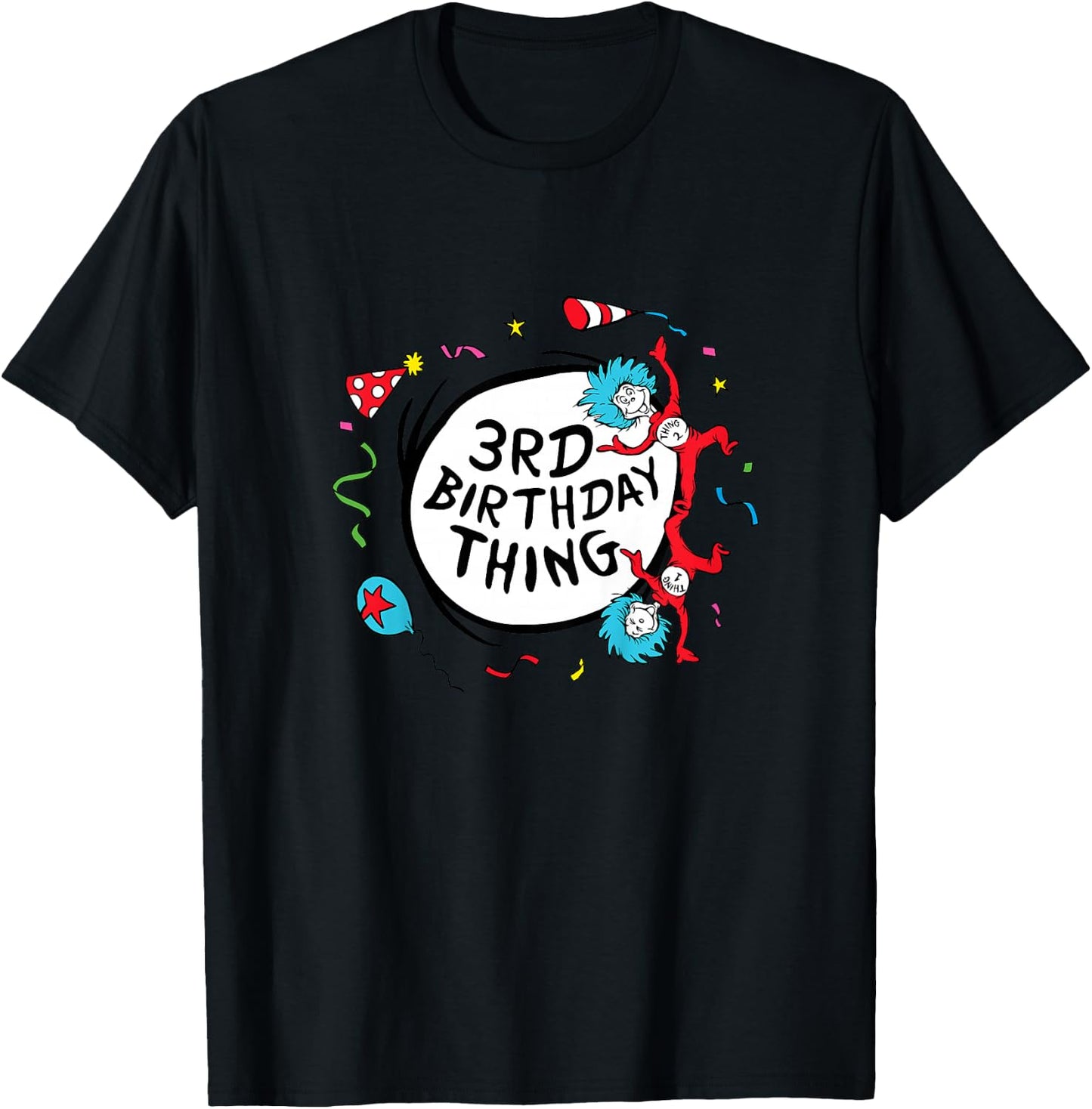 Dr. Seuss Kids Boys 2T Grey Modern Cartoon T-Shirt - T-Shirt | Black