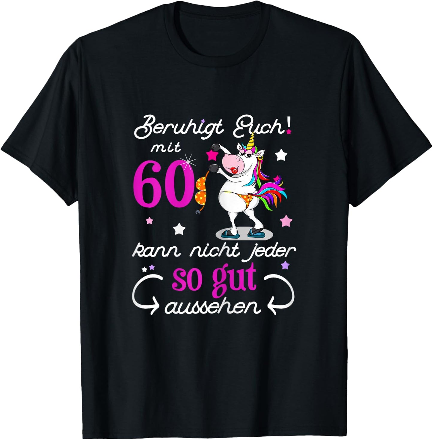 Women's 60th Birthday Vintage 1964 60 Years Gift Woman , black T-Shirt - T-Shirt | Black