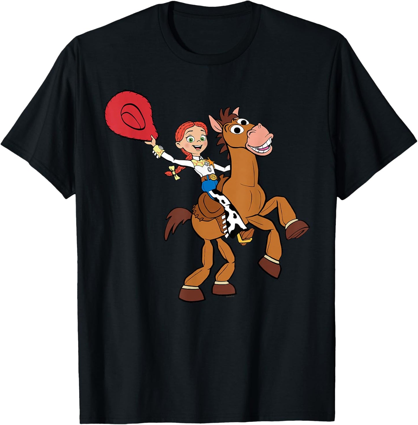 Disney and Pixar's Toy Story 5 Sheriff Jessie Bullseye Ride T-Shirt - T-Shirt | Black