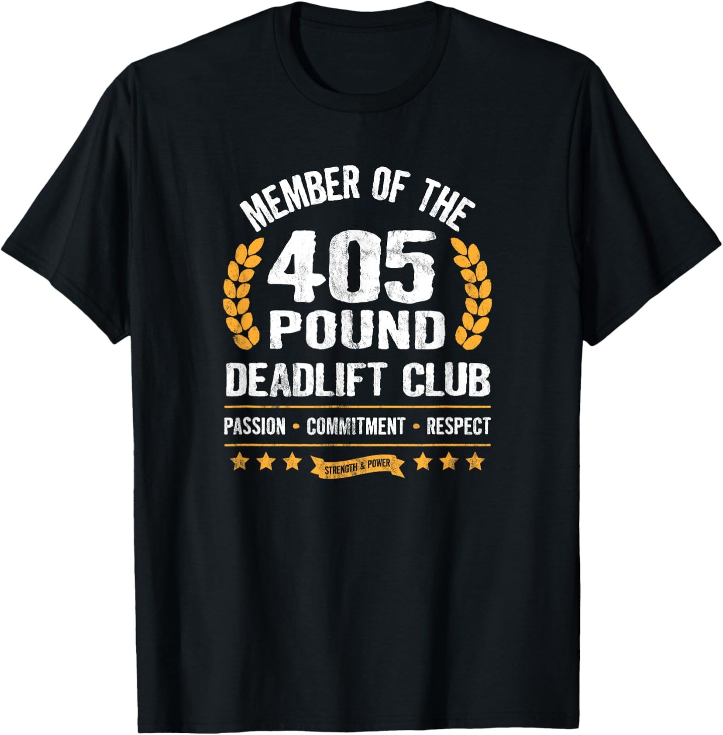 405 Pound Deadlift Club Strong Men Women Gym T-Shirt - T-Shirt | Black