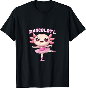 Funny Axolotl Dance Mommy For Girls Ballet Dance T-Shirt - T-Shirt | Black