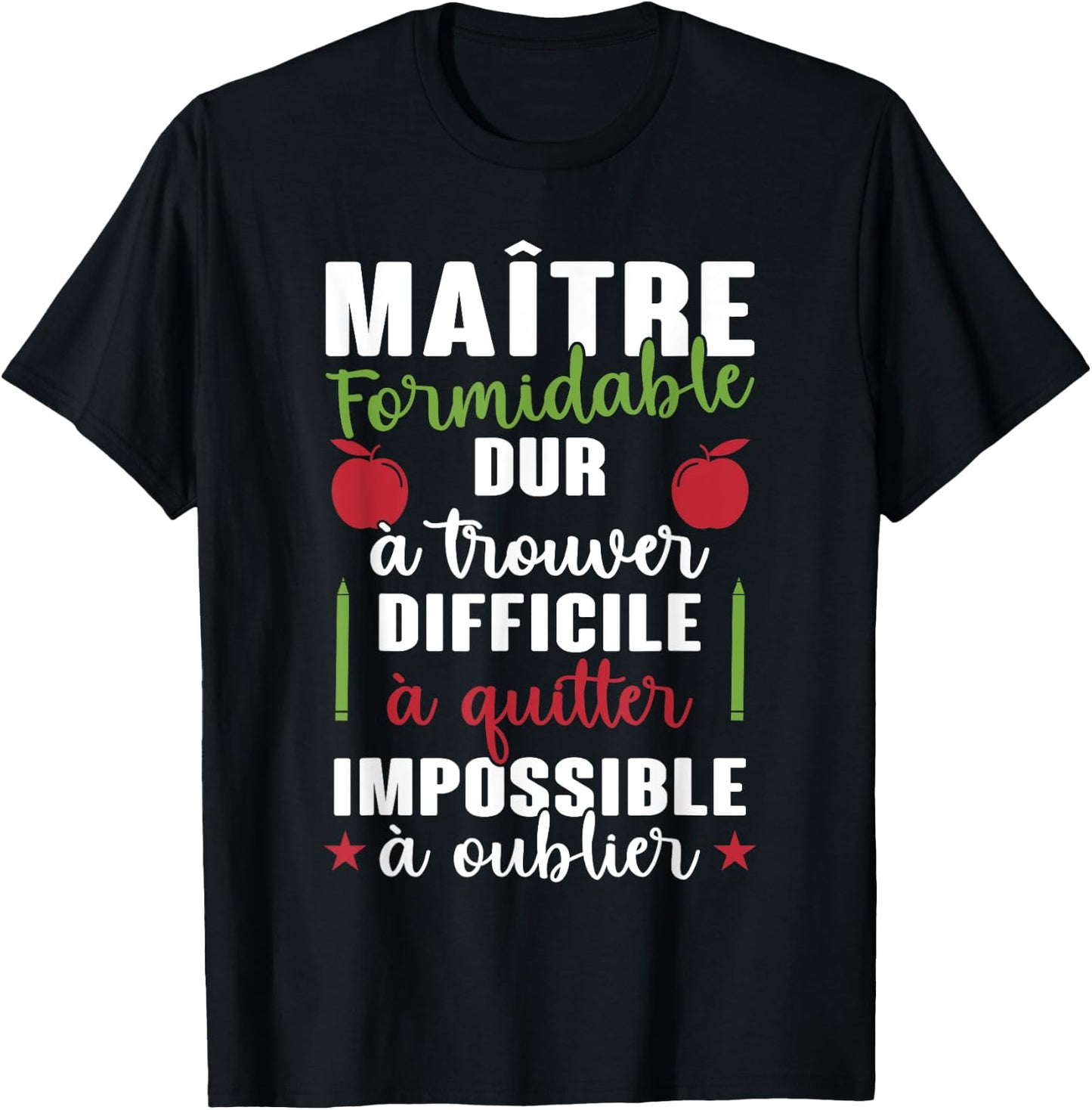Original Gift School Teacher End of Year Thank You T-Shirt - T-Shirt | Black