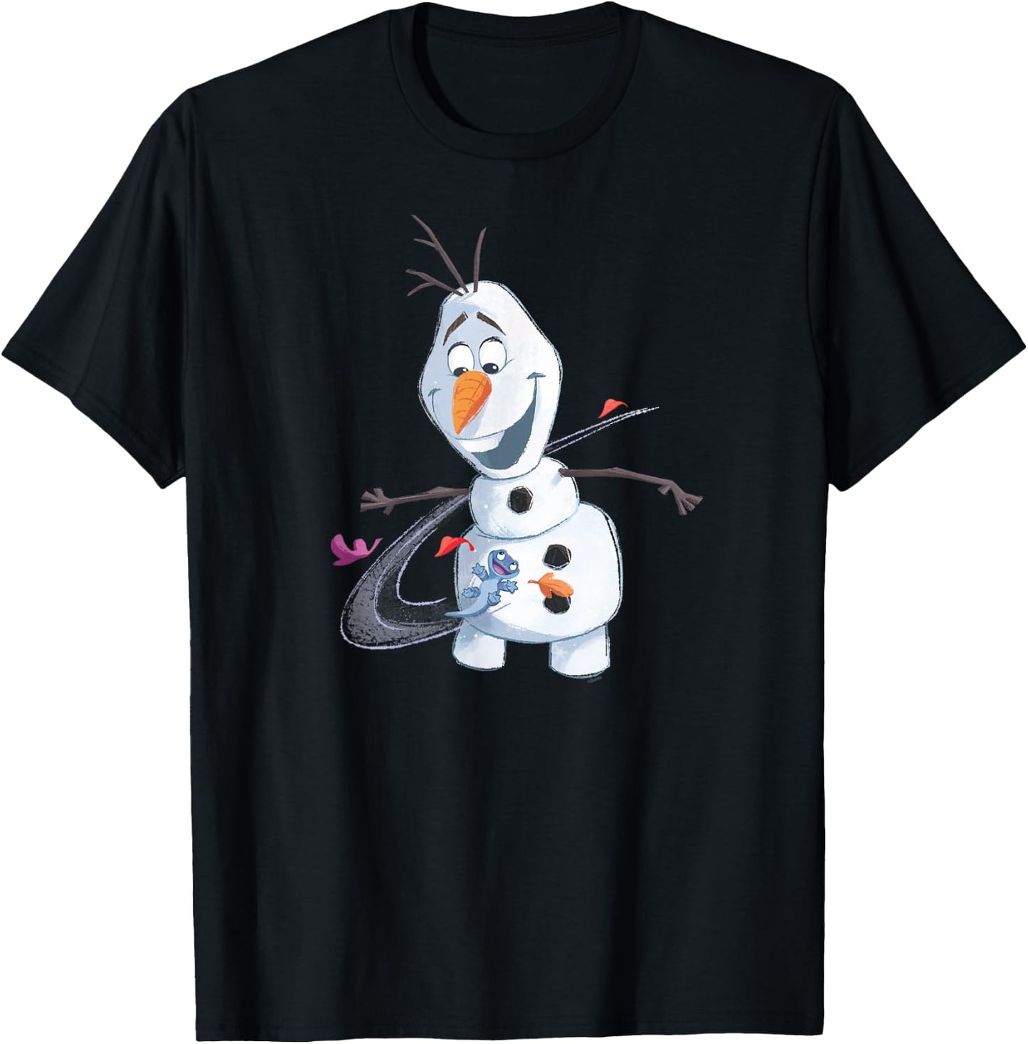 Disney Frozen 2 Olaf & Mattias Autumn Fun , black, s T-Shirt - T-Shirt | Black