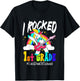 Kids I Rocked 1st Grade Unicorn Guitar Last Day Of School T-Shirt - T-Shirt | Black