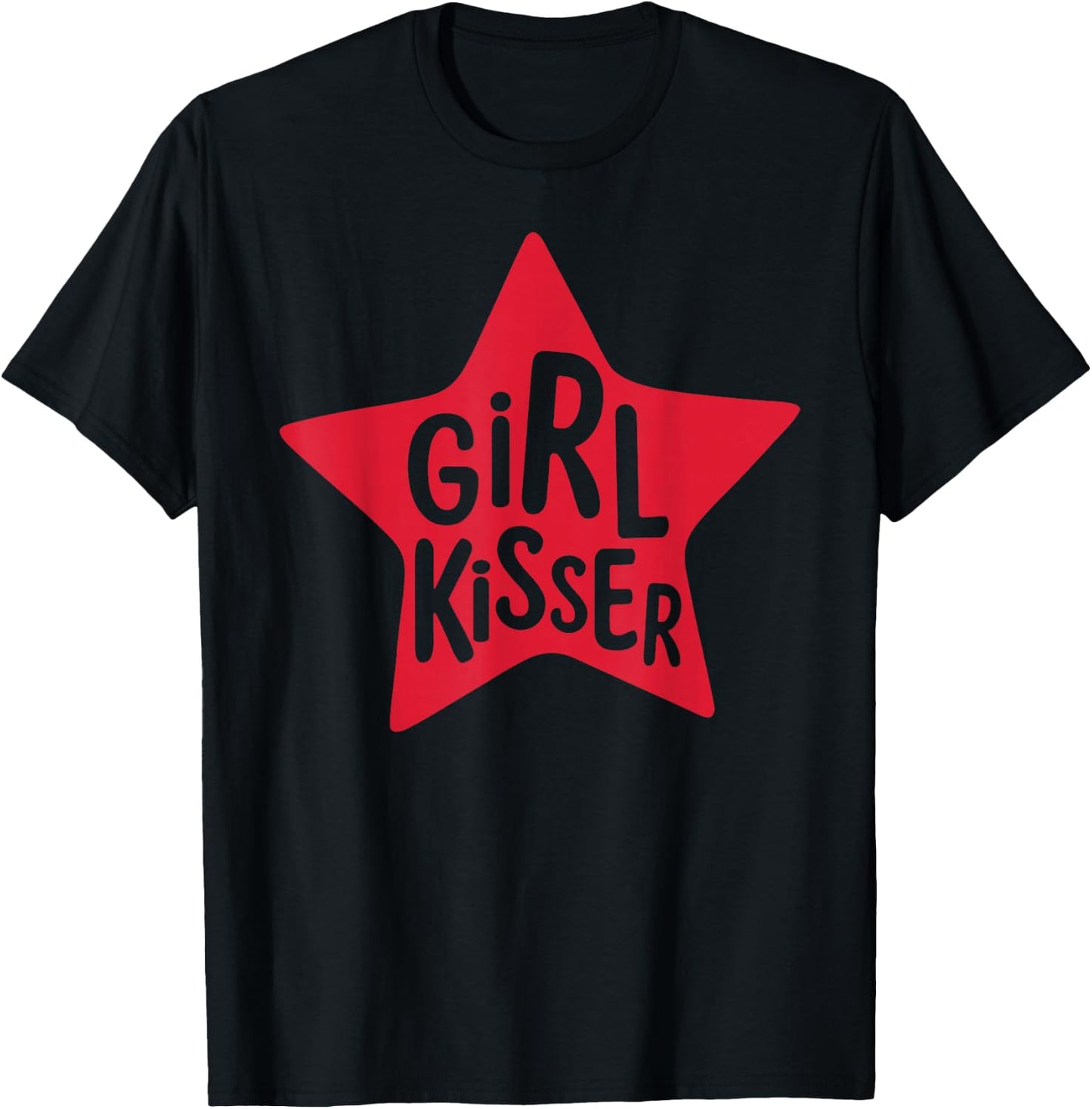Girl Kisser Lesbian LGBT Gay Bisexual Trans Pride Pansexual T-Shirt - T-Shirt | Black
