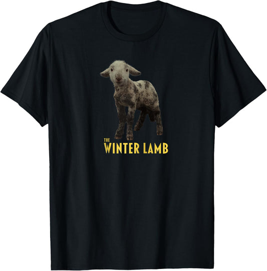 The Winter Lamb Raglan Baseball T-Shirt - T-Shirt | Black