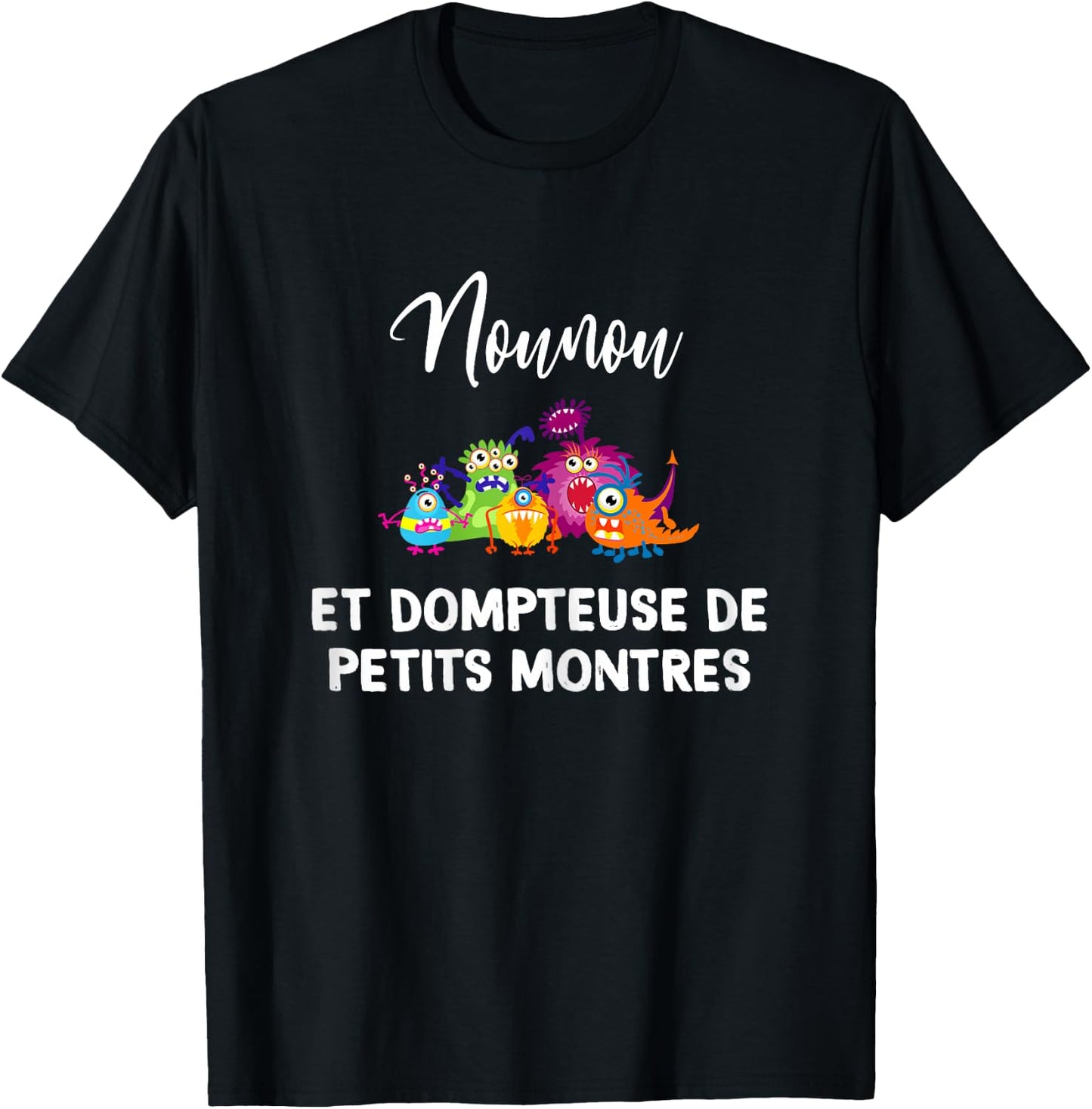 Super Nanny Humour And Small Love Watches Gift Woman , Black, Female X-Small T-Shirt - T-Shirt | Black