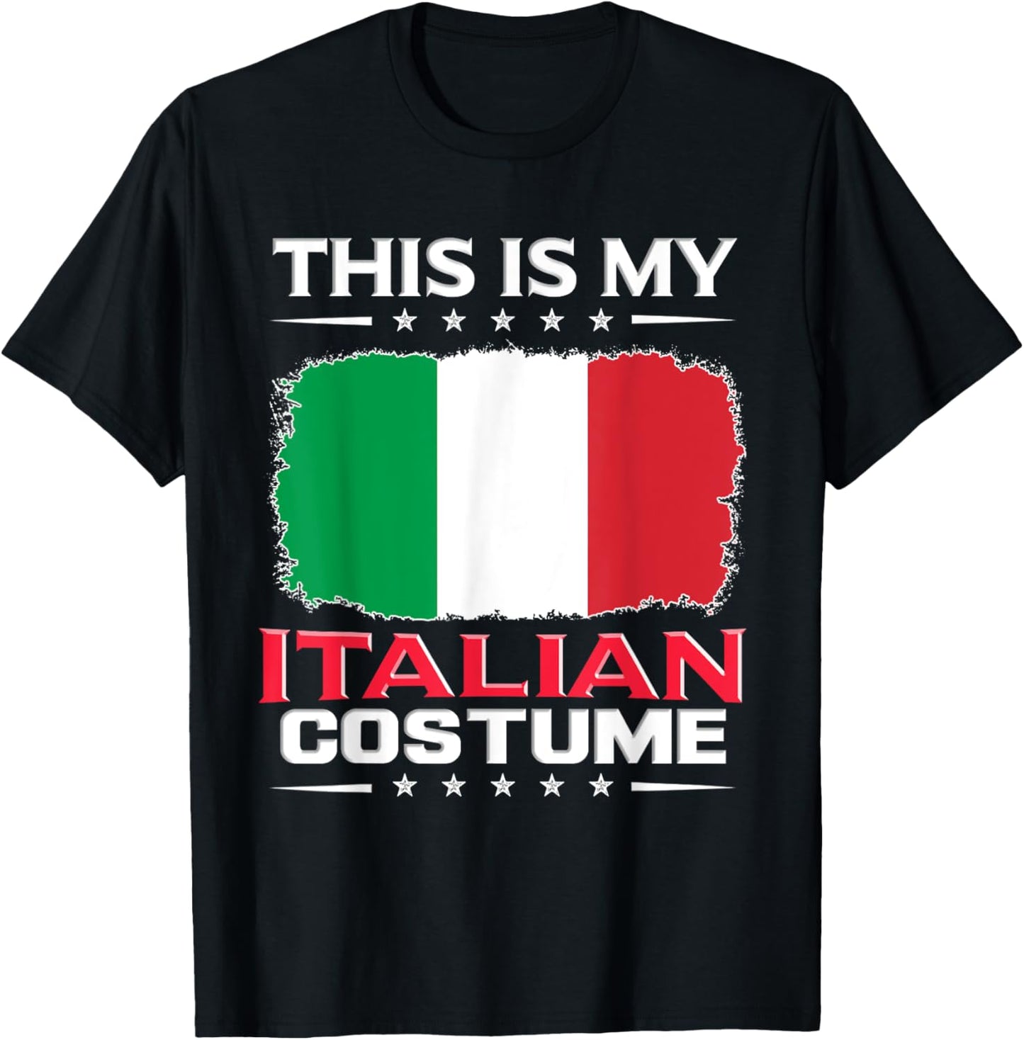 Das ist mein italienisches Kostüm Italy , black T-Shirt - T-Shirt | Black