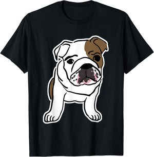 Bulldog Dog Logo T-Shirt - T-Shirt | Black
