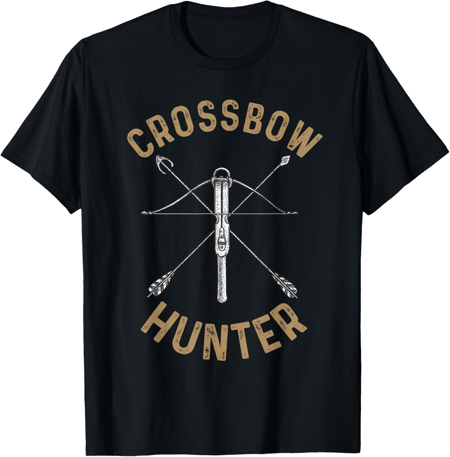 Cool Crossbow Women Archery Arrow Bow Hunting Gear T-Shirt - T-Shirt | Black