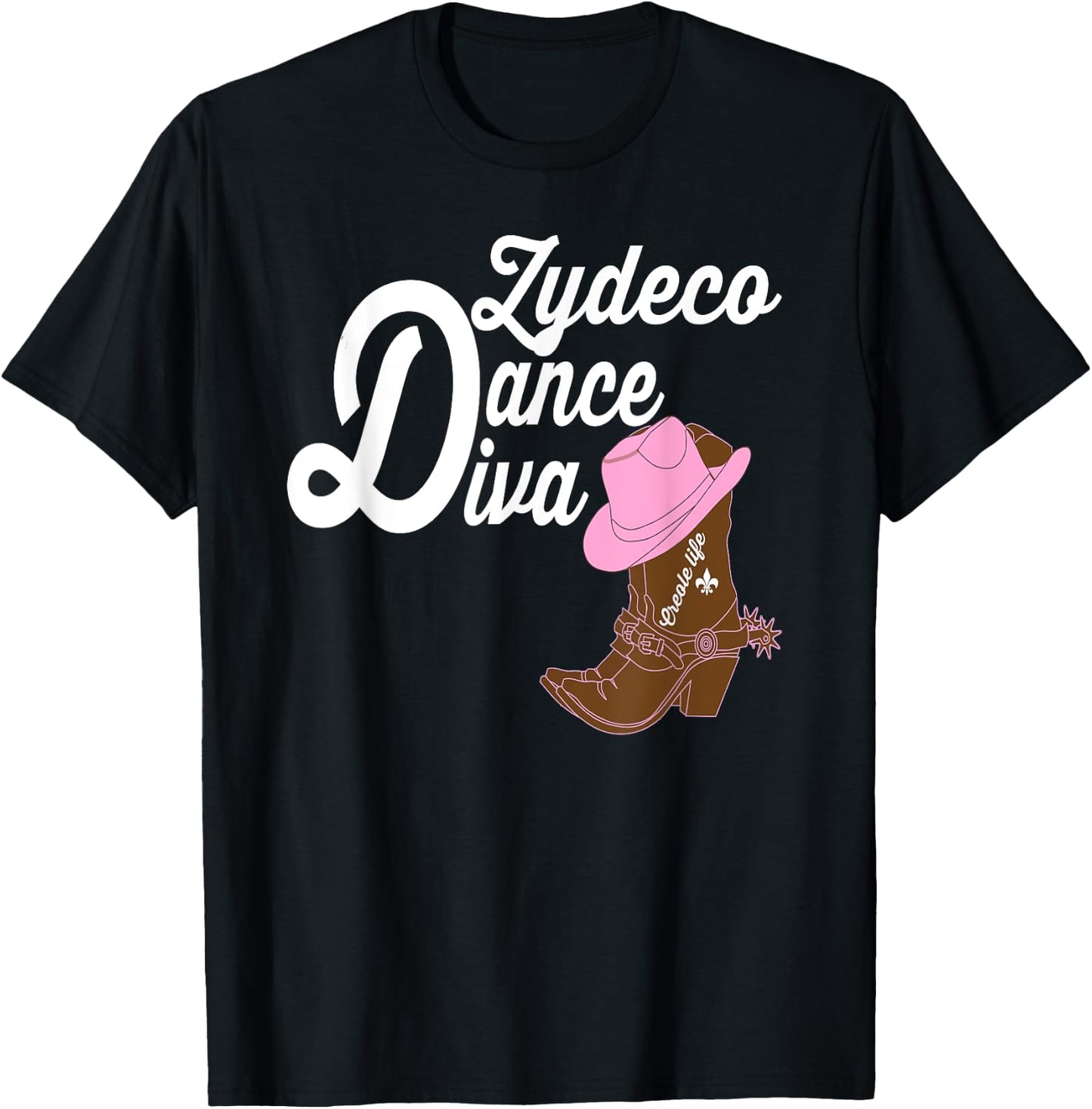 Zydeco Dance Diva T-Shirt - T-Shirt | Black