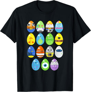 Disney Pixar Movie Favorites Spring Easter Egg Jumble T-Shirt - T-Shirt | Black