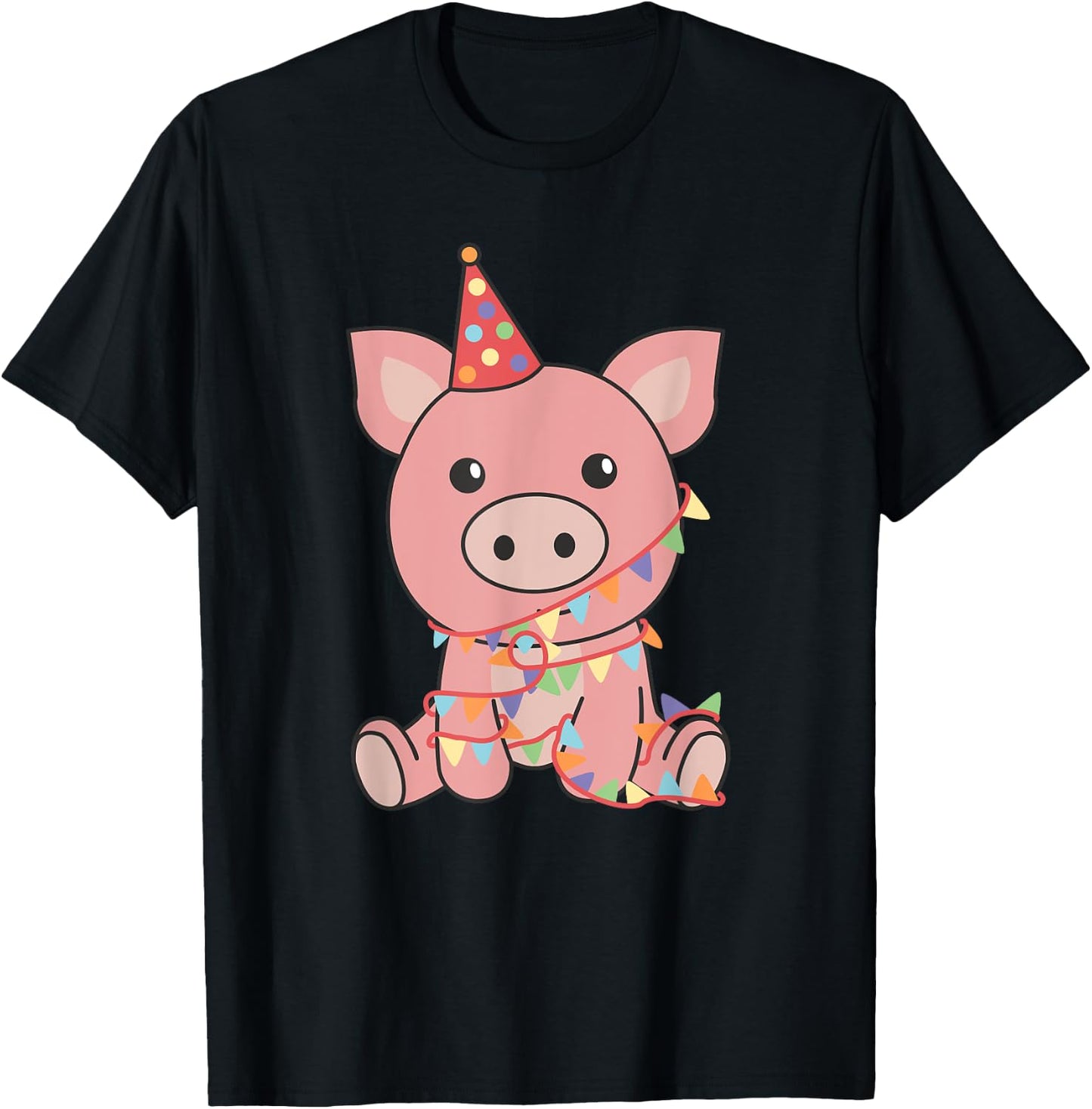 Geburtstag Schwein Kinder Birthday Animal Kids T-Shirt - T-Shirt | Black